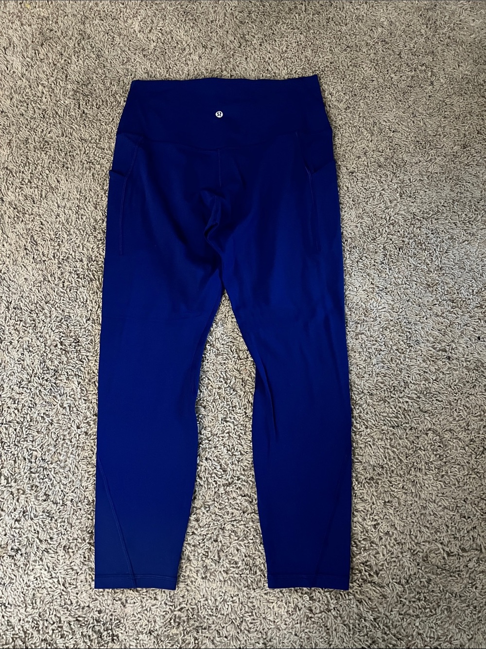 Lululemon Align Women’s High Waisted Royal Blue Leggings with Side Pockets